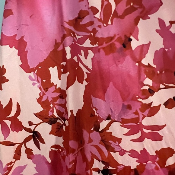 Allover Floral Print Cutout Puff Sleeve Dress - Picture 7 of 7